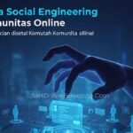 Ilustrasi manipulasi psikologis dan keamanan digital di forum online