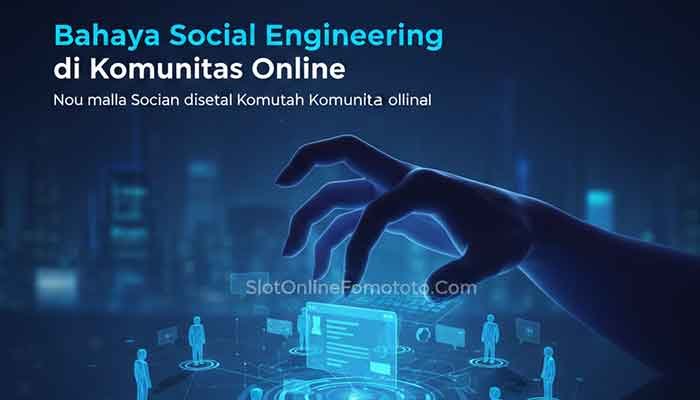 Ilustrasi manipulasi psikologis dan keamanan digital di forum online