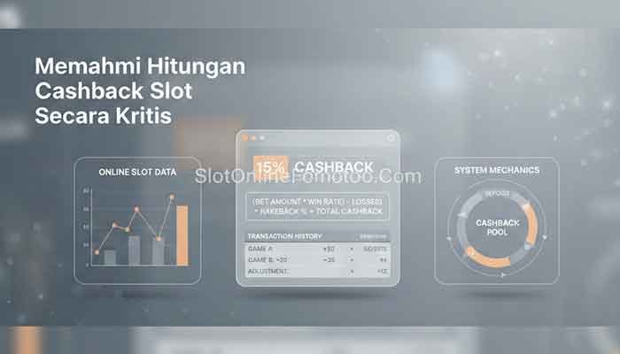 Analisis sistem rollingan dan hitungan cashback slot