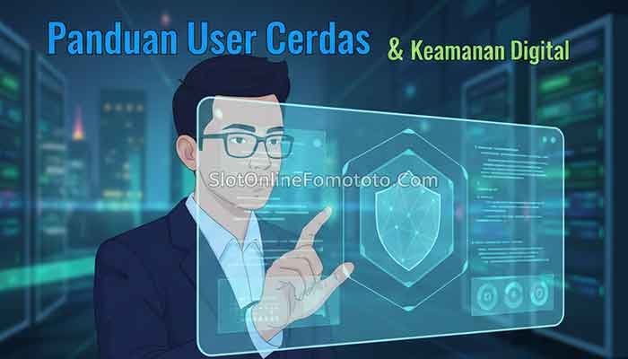 Ilustrasi user cerdas dan literasi digital total
