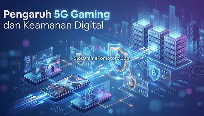Pengaruh 5G Gaming, Ilustrasi dampak jaringan 5G terhadap latensi gaming online
