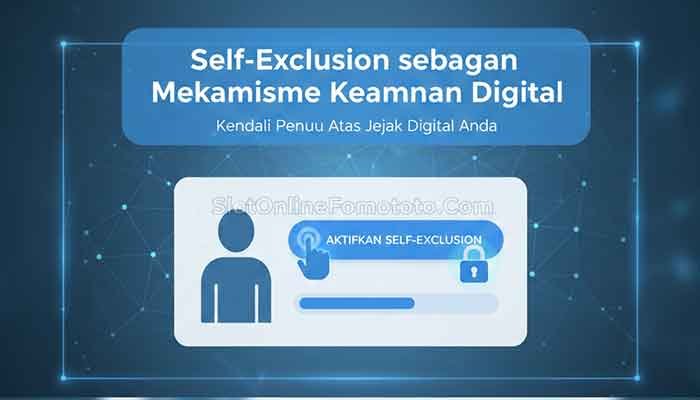 Ilustrasi fitur self-exclusion sebagai perlindungan diri digital, Apa Itu Self-Exclusion